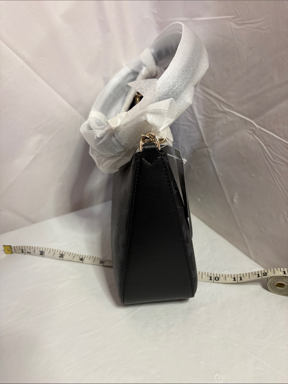 kate spade Black Floral-Print Shoulder Bag with Gold Logo - Picture 6 of 8
